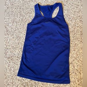 Nike racerback tank top (size Small, blue)